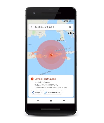 Google Maps SOS Alert