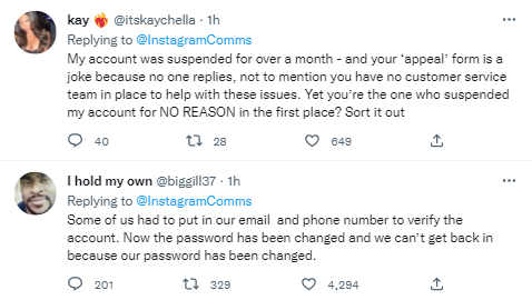 twiter instagram down