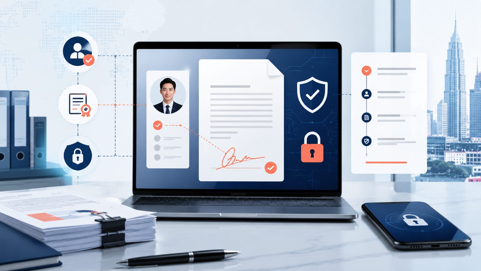 Tanda tangan elektronik sertifikat pada workflow dokumen bisnis dengan audit trail