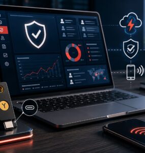 YubiKey 5 NFC vs 5C NFC vs 5Ci: Mana yang Tepat untuk Enterprise Anda? 3 yubikey 5 nfc untuk perbandingan model YubiKey enterprise USB-A USB-C NFC dan Lightning