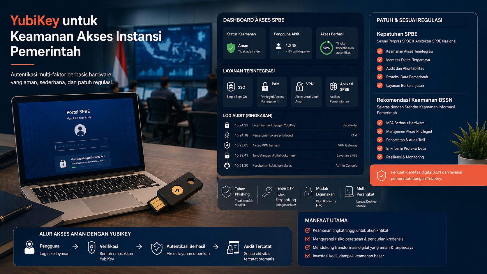 Hero MFA Hardware Pemerintah Hero mfa hardware pemerintah untuk SPBE BSSN dan YubiKey