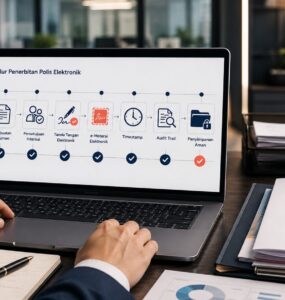 Asuransi Digital: Polis Elektronik dengan E-Signature + E-Meterai 9 polis digital asuransi dengan e-signature, e-Meterai, audit trail, dan repository aman untuk operasi asuransi