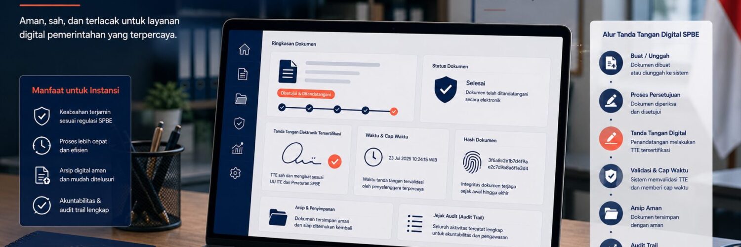 Featured image spbe tanda tangan untuk kementerian dengan audit trail dokumen digital