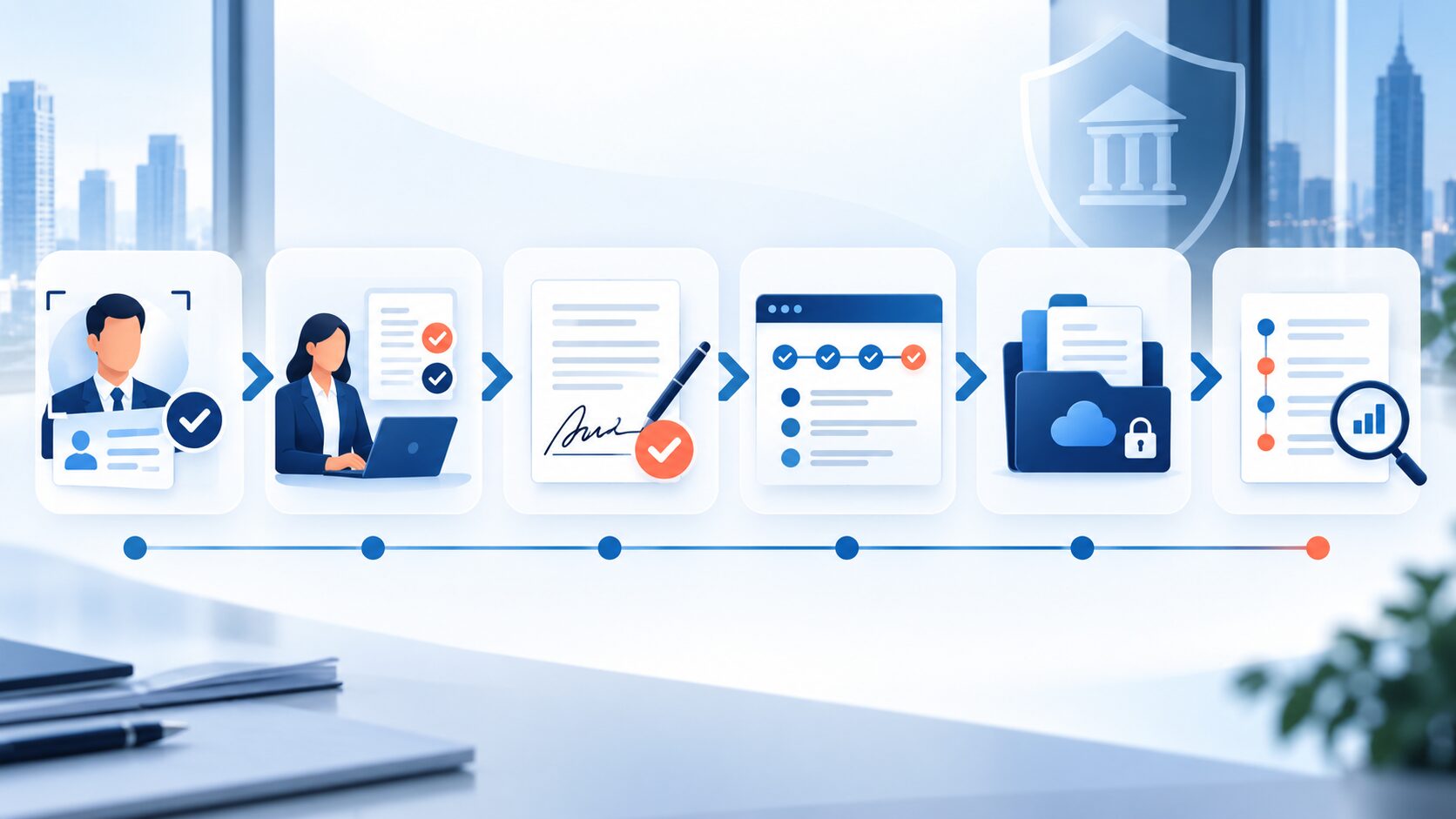 Alur bukti tanda tangan Alur compliance OJK digital signature dari identitas penanda tangan hingga audit trail dokumen perbankan.